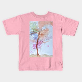 Splatter Tree Painting in the Style of Pollock Kids T-Shirt